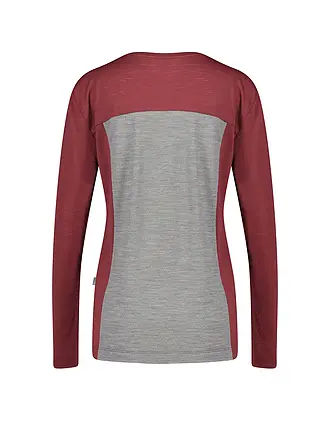 MERU | T-shirt de sport pour femmes Vaxholm Wool-Mix | dunkelrot